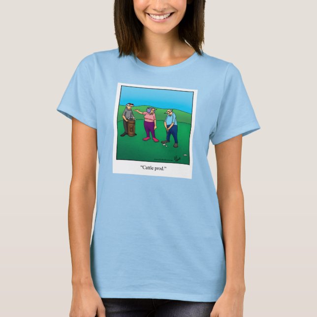 T-shirt Drôle "Vache Prod" Tee - shirt de golf pour elle (Devant)