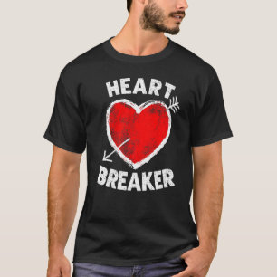 T-shirt Drôle Valentine's Day Heart Breaker Femmes Hommes 