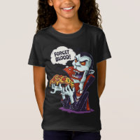 Drôle Vampire Manger Pizza Halloween Costume pâle