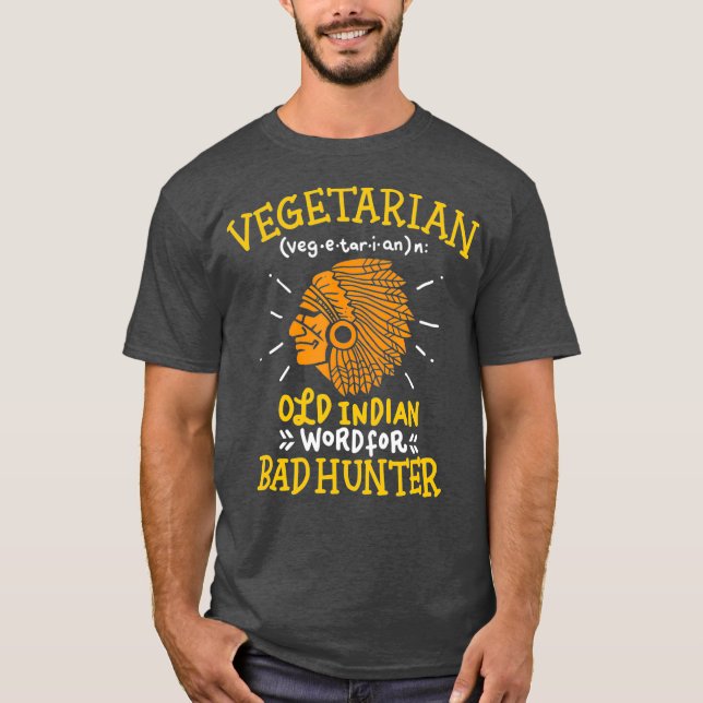 T-shirt Drôle Vegan plaisanter vieux mot indien pour mauva (Devant)
