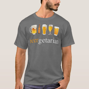 T-shirt Drôle Végétarien Design Bière pour Brasserie Lov