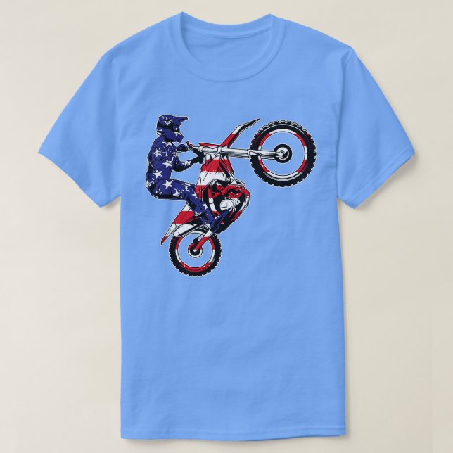T-shirt Drôle Vélo Dirt Art Hommes Femmes Moto Dirtbike (Design devant)