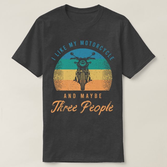 T-shirt Drôle Vélo Dit Pour Un Amoureux De Moto 607 (Design devant)