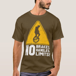 T-shirt Drôle Vélo Unicycle Vintage Dit Avec Tr Jaune