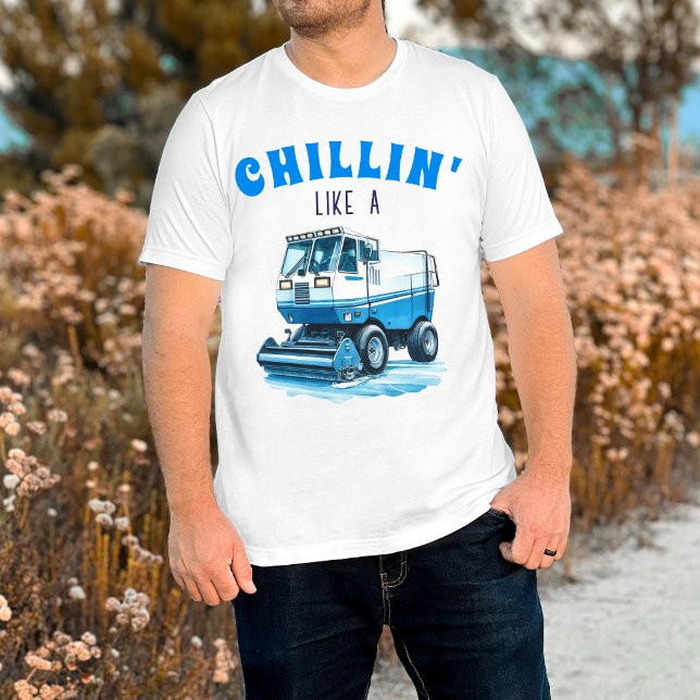 T-shirt Drôle Ventilateur de hockey Chillin comme un resur (Créateur téléchargé)