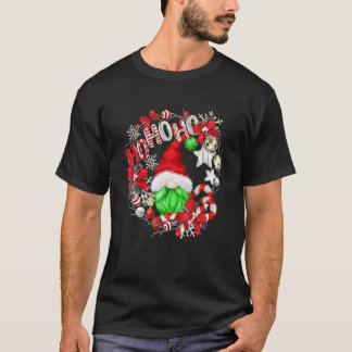 T-shirt Drôle Vert Noël Gnome Père Noël Pour Femmes - Mign