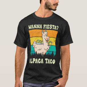 T-shirt Drôle Veut Fiesta Alpaca Taco Taco Et Lama Ap