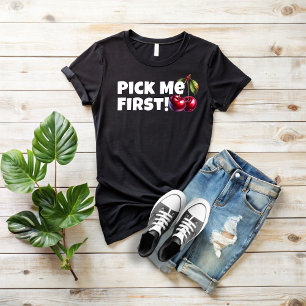 T-shirt Drôle vibe cerise blanche slogan fête des mères