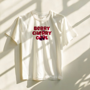 T-shirt Drôle vibe cerise rouge slogan fête des mères