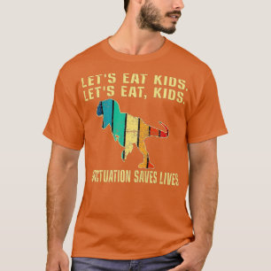 T-shirt Drôle Vintage Mangeons Ponctuation Enfants Saves L
