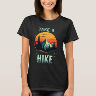 T-shirt Drôle Vintage Mountain Randonnée Prenez un sac à d