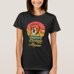 T-shirt Drôle Vintage Retro Dog Mama Amoureux des chiens c
