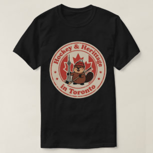 T-shirt Drôle Vintage Toronto Beaver Hockey Rétro