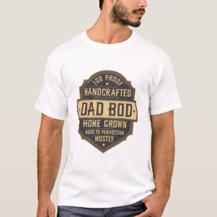 T-shirt Drôle Vintage Whiskey Étiquette Papa Bod Fête des 