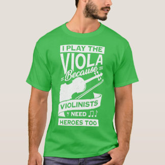 T-shirt Drôle Viola Player Instrument violeur Cadeau