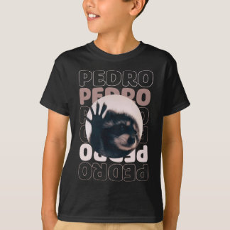 T-shirt Drôle Viral Pedro Dancing Raccoon Mème Pedro