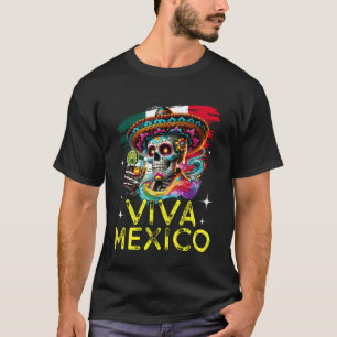 T-shirt Drôle Viva Mexique Cabrones Fête de l'Indépendance