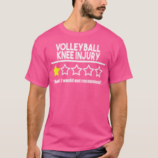 T-shirt Drôle Volleyball blessure du genou Parodie Etoile