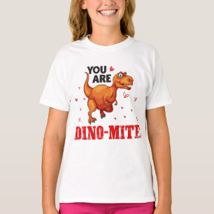 T-shirt Drôle Vous Êtes Dino-Mite Cool Saint Valentin Enfa