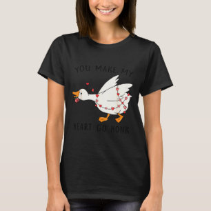 T-shirt Drôle Vous Faites Mon Cœur Aller Klaxon Oie Cœur S