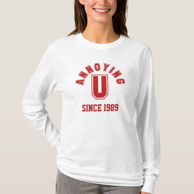 T-shirt Drôle, Vous, Mesdames Sweatshirt, Rouge (Devant)