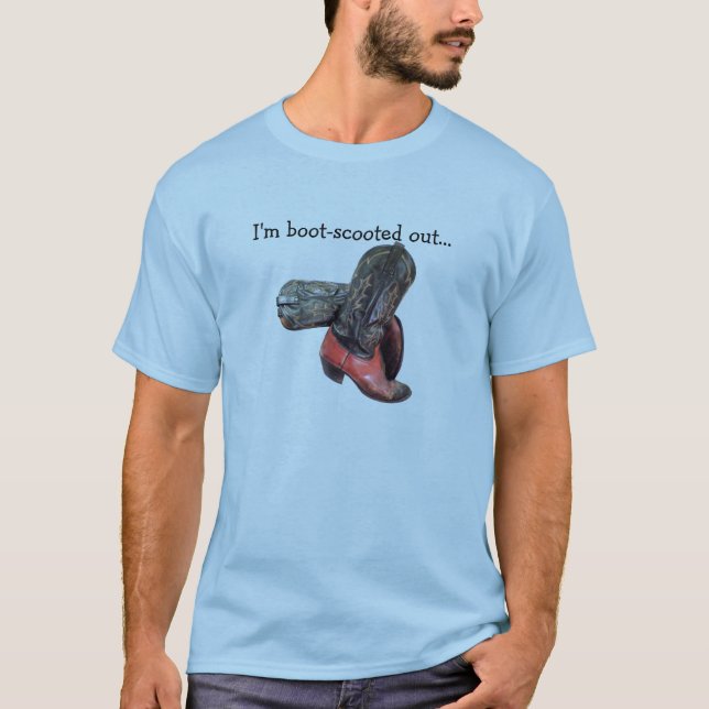 T-shirt Drôle Western Cowboy Boot Scoot (Devant)