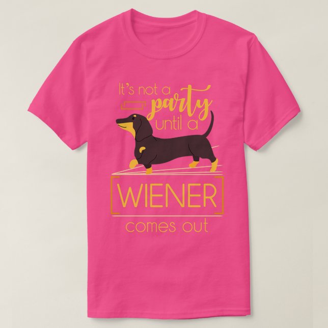 T-shirt Drôle Wiener Dog Citation Dachshund (Design devant)