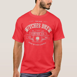 T-shirt Drôle WITCHES BREW Wiccan Coffee Co Black Magic Co