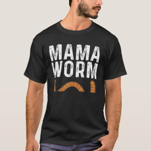 T-shirt Drôle Worm Designs Pour Maman Femme Earthworm Grun
