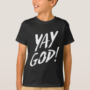 T-shirt Drôle Yay Dieu Graphique Jésus Christianisme Relig