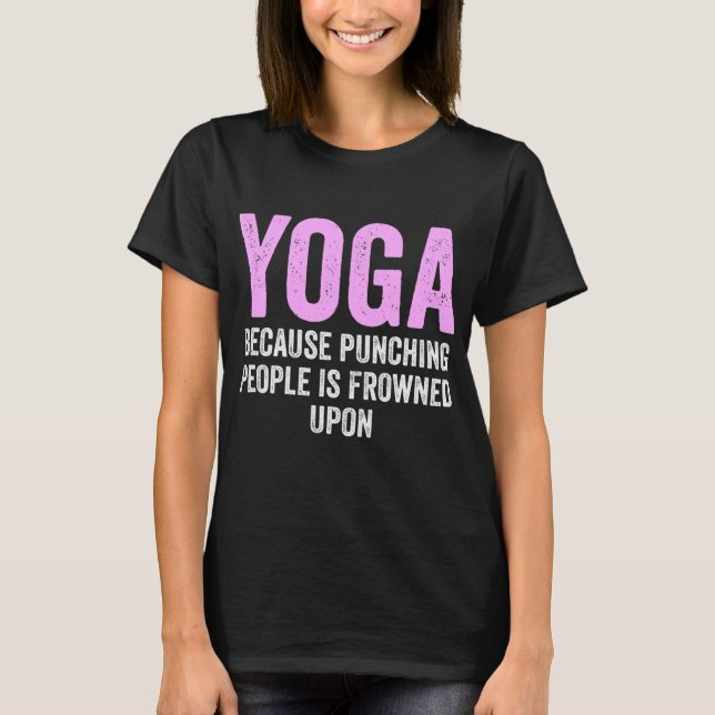 T-shirt Drôle Yoga Dit Méditation Yoga  (Devant)