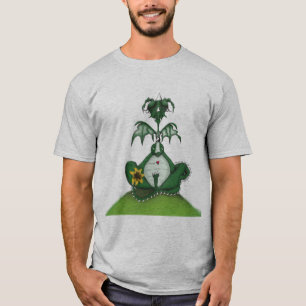T-shirt Drôle Yogi Dragon Peinture