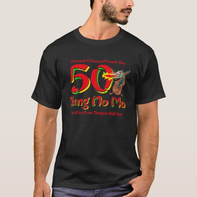 T-shirt Drôle Yung No Mo 50e Anniversaire chinois sac prov (Devant)