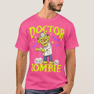 T-shirt Drôle Zombie Docteur Éffrayant Halloween Costume P