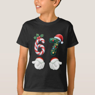T-shirt Drôles 67 Christmas Pajamas Six Seven Meme 6 7 Elf