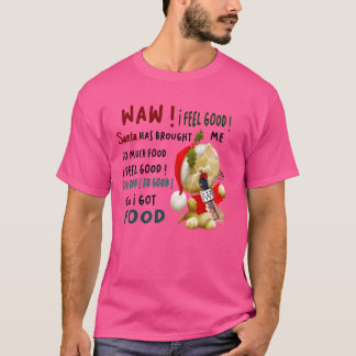 T-shirt drôles chats de noël rétro