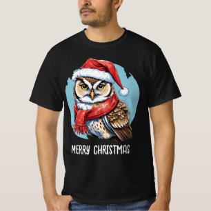 T-shirt Drôles d'animaux: Spécial Noël - Hibou 1