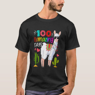 T-shirt Drôles de 100 jours llamazing d'école profs lama