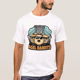 T-shirt Drôles de Bandits Bagels et Pont de Brooklyn