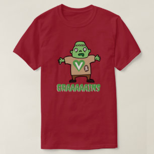 T-shirt Drôles de céréales véganes de zombie Halloween
