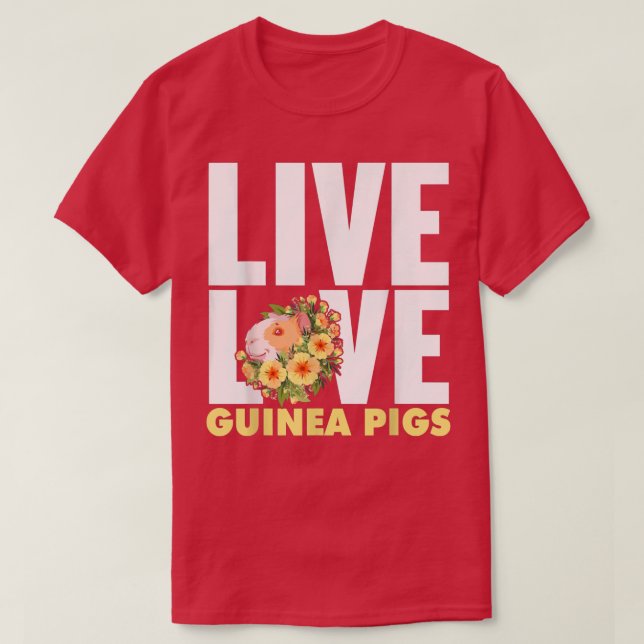 T-shirt Drôles de cochons d'Inde graphiques pour femmes et (Design devant)
