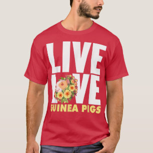 T-shirt Drôles de cochons d'Inde graphiques pour femmes et