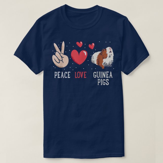 T-shirt Drôles de cochons d'Inde graphiques pour femmes et (Design devant)