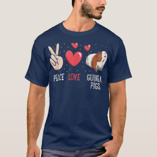 T-shirt Drôles de cochons d'Inde graphiques pour femmes et