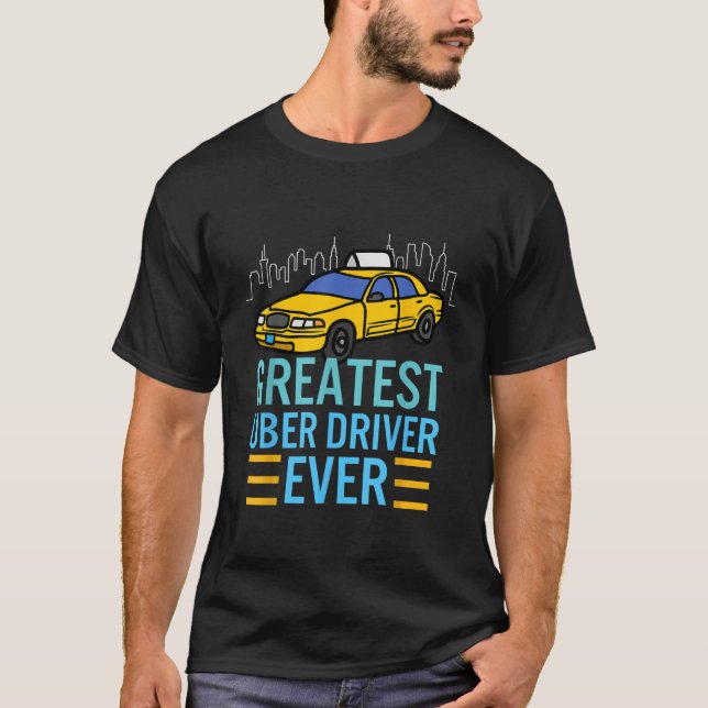 T-shirt drôles de conducteurs d'uber pour hommes Plus gran (Devant)