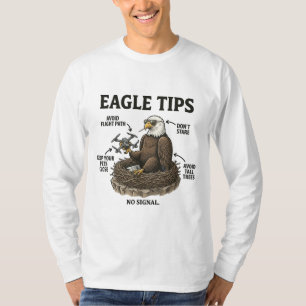 T-shirt Drôles de conseils de pygargue à tête blanche Humo
