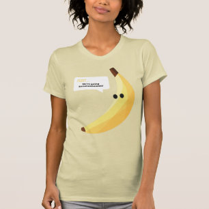 T-shirt Drôles de faveurs de fête à la banane rétro avec j