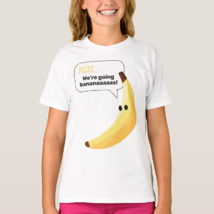 T-shirt Drôles de faveurs de fête à la banane rétro avec j