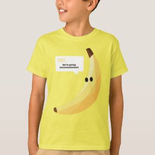 T-shirt Drôles de faveurs de fête à la banane rétro avec j