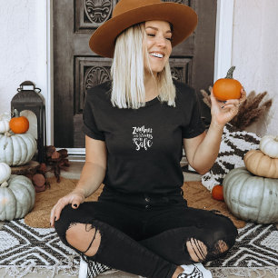 T-shirt Drôles de Zombies Halloween Automne Citation